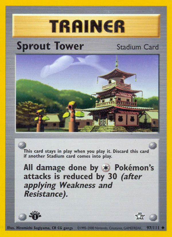 Sprout Tower (97/111) [Neo Genesis 1st Edition] | Exor Games Bridgewater