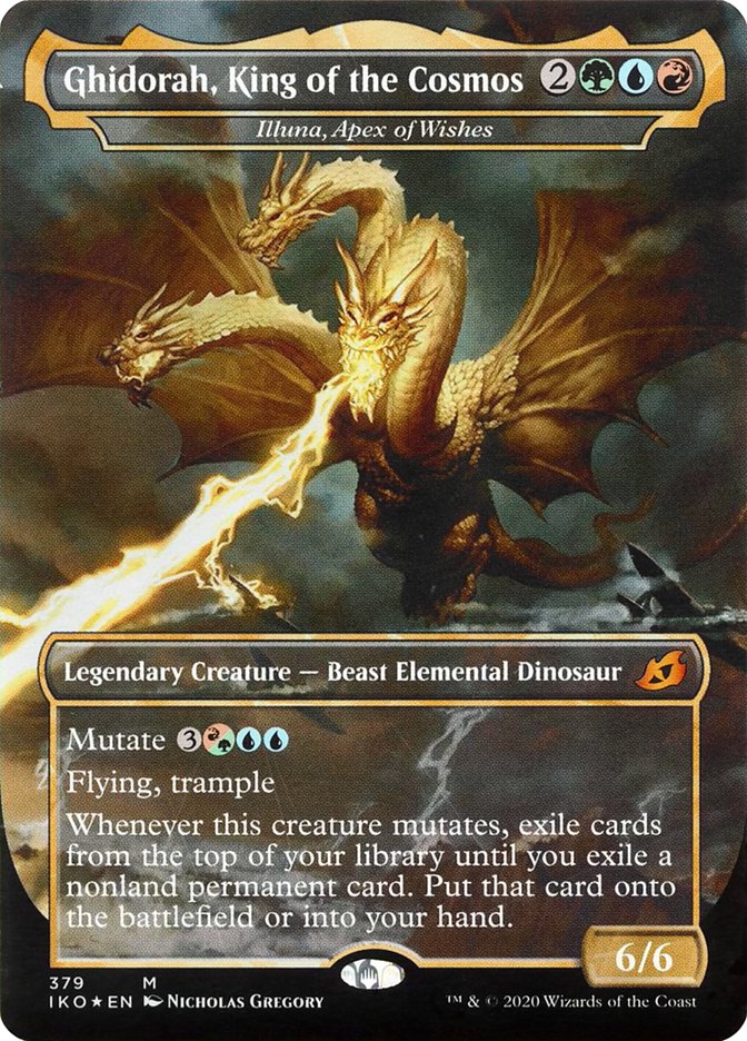 Illuna, Apex of Wishes - Ghidorah, King of the Cosmos (Godzilla Series) [Ikoria: Lair of Behemoths] | Exor Games Bridgewater