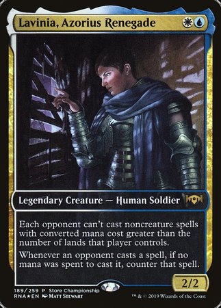 Lavinia, Azorius Renegade [Ravnica Allegiance Promos] | Exor Games Bridgewater