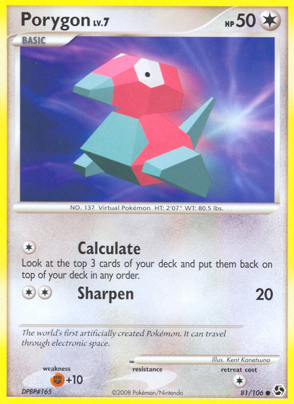 Porygon (81/106) [Diamond & Pearl: Great Encounters] | Exor Games Bridgewater