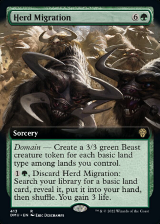 Herd Migration (Extended Art) [Dominaria United] | Exor Games Bridgewater