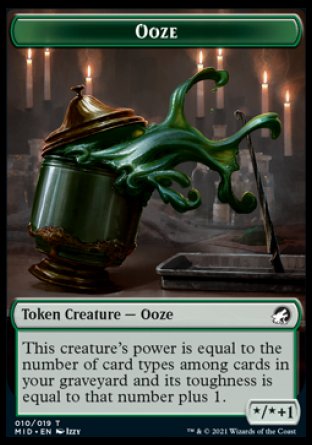 Ooze Token [Innistrad: Midnight Hunt Tokens] | Exor Games Bridgewater