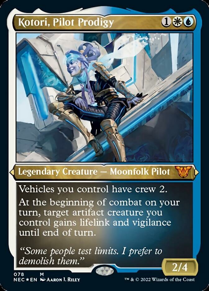 Kotori, Pilot Prodigy (Showcase Display Commander) [Kamigawa: Neon Dynasty Commander] | Exor Games Bridgewater