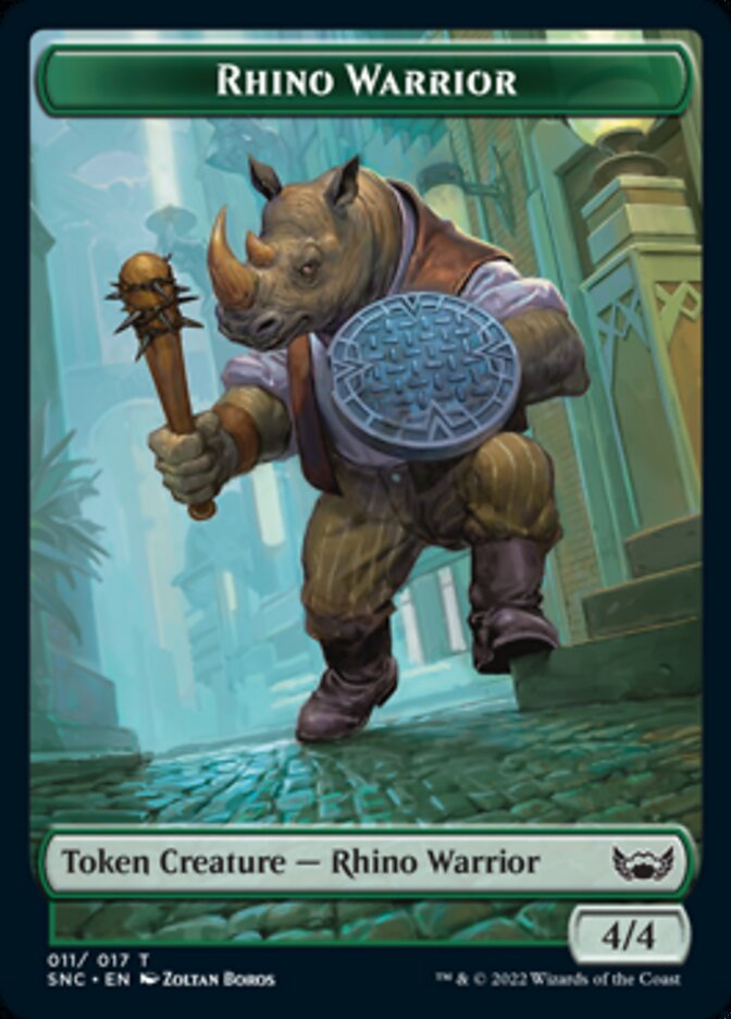 Treasure (016) // Rhino Warrior Double-sided Token [Streets of New Capenna Tokens] | Exor Games Bridgewater