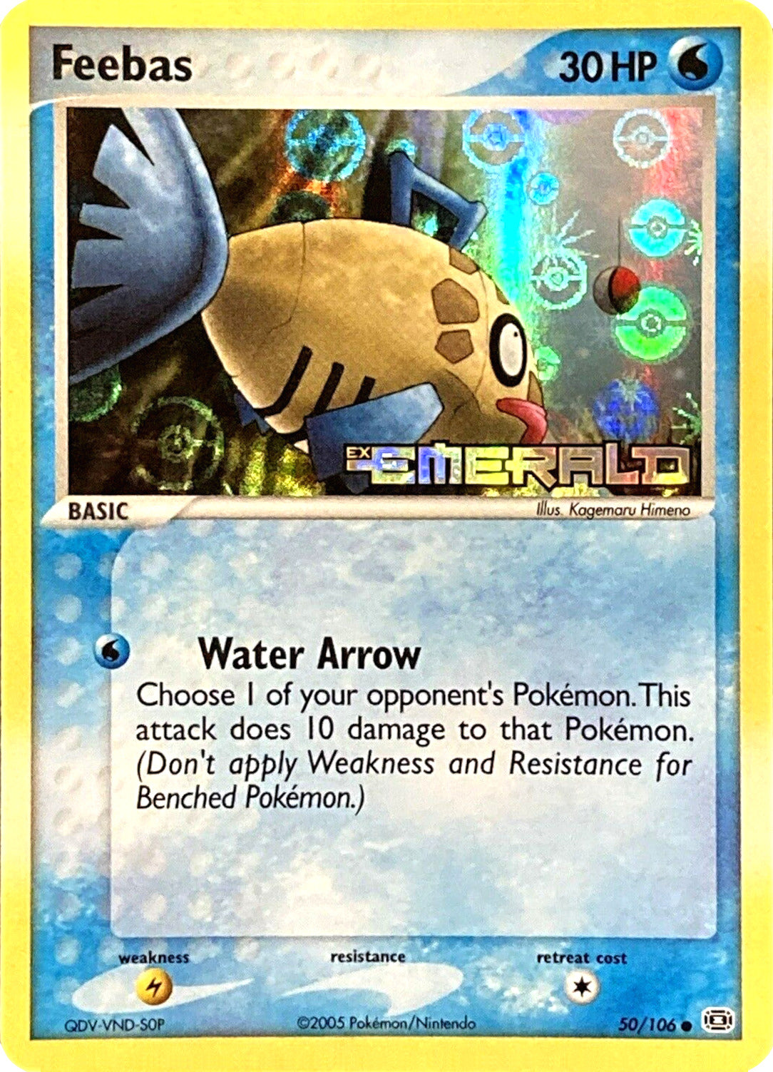 Feebas (50/106) (Stamped) [EX: Emerald] | Exor Games Bridgewater