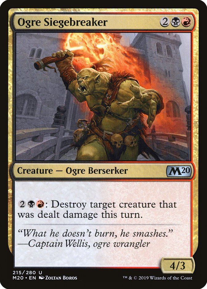 Ogre Siegebreaker [Core Set 2020] | Exor Games Bridgewater