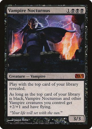 Vampire Nocturnus [Duels of the Planeswalkers 2012 Promos ] | Exor Games Bridgewater