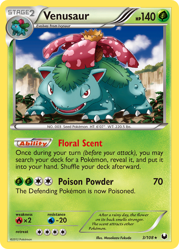 Venusaur (3/108) [Black & White: Dark Explorers] | Exor Games Bridgewater