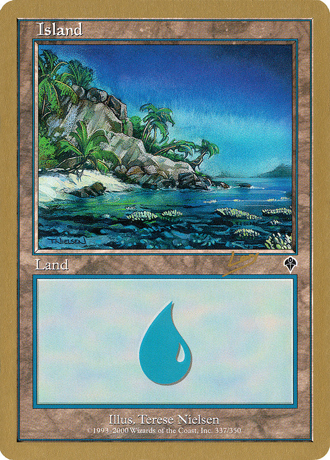 Island (rl337a) (Raphael Levy) [World Championship Decks 2002] | Exor Games Bridgewater