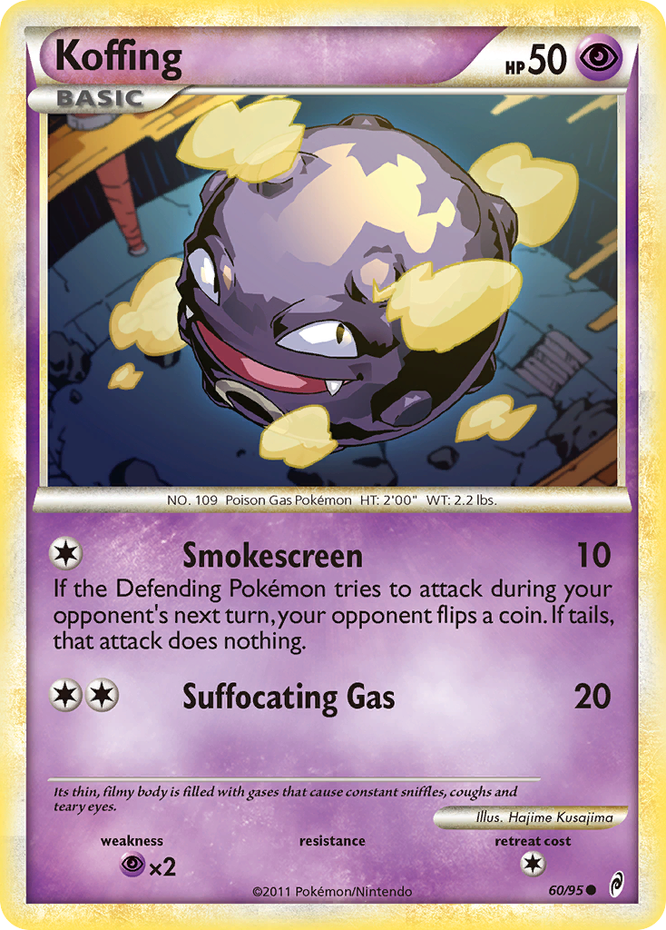 Koffing (60/95) [HeartGold & SoulSilver: Call of Legends] | Exor Games Bridgewater