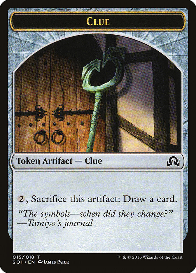 Clue (015/018) [Shadows over Innistrad Tokens] | Exor Games Bridgewater