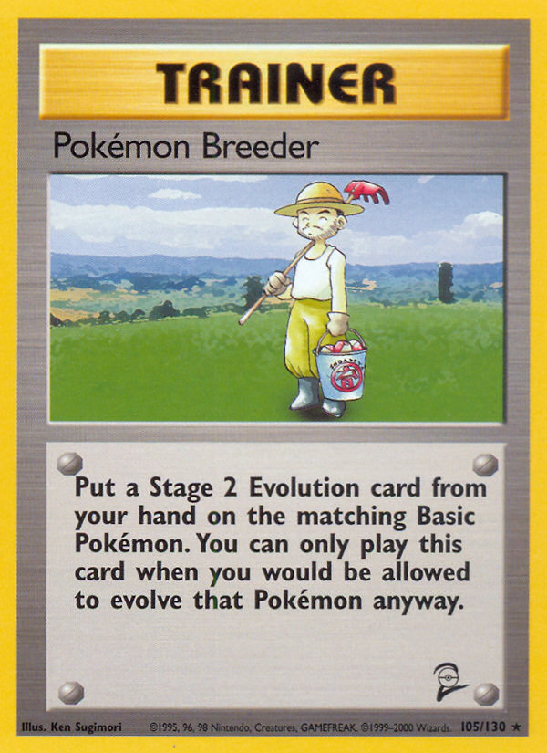 Pokemon Breeder (105/130) [Base Set 2] | Exor Games Bridgewater