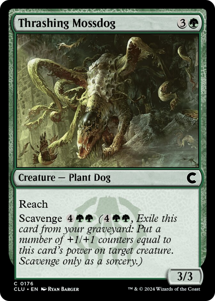 Thrashing Mossdog [Ravnica: Clue Edition] | Exor Games Bridgewater