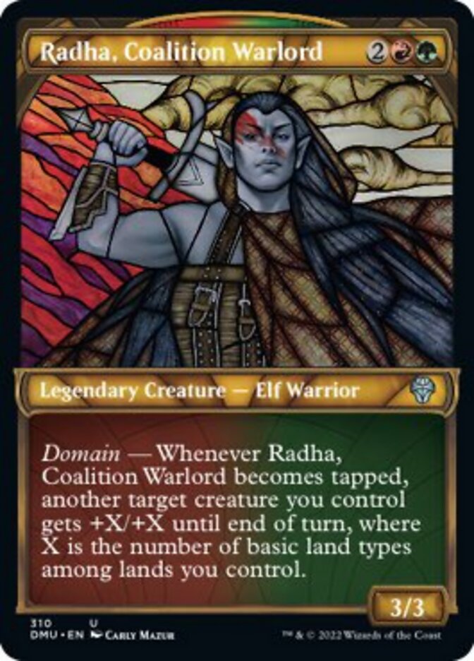 Radha, Coalition Warlord (Showcase) [Dominaria United] | Exor Games Bridgewater