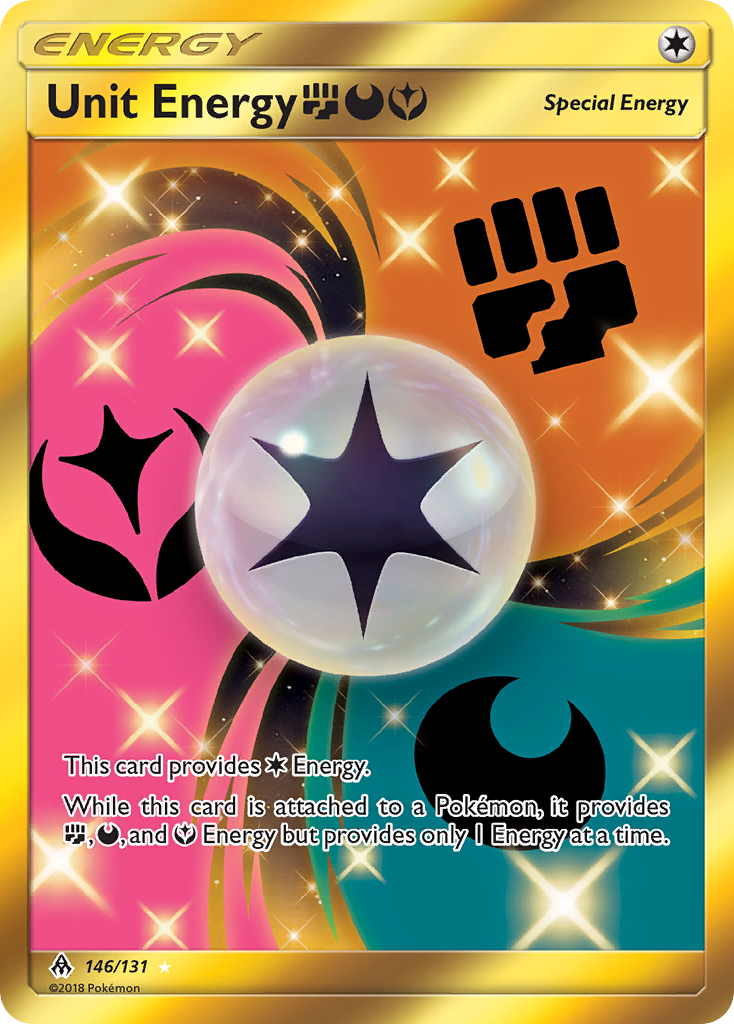 Unit Energy (146/131) (Fighting, Darkness, Fairy) [Sun & Moon: Forbidden Light] | Exor Games Bridgewater