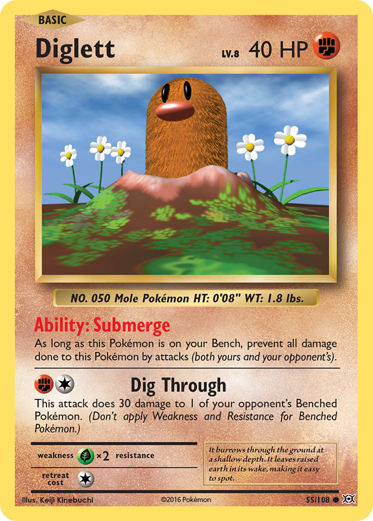 Diglett (55/108) [XY: Evolutions] | Exor Games Bridgewater