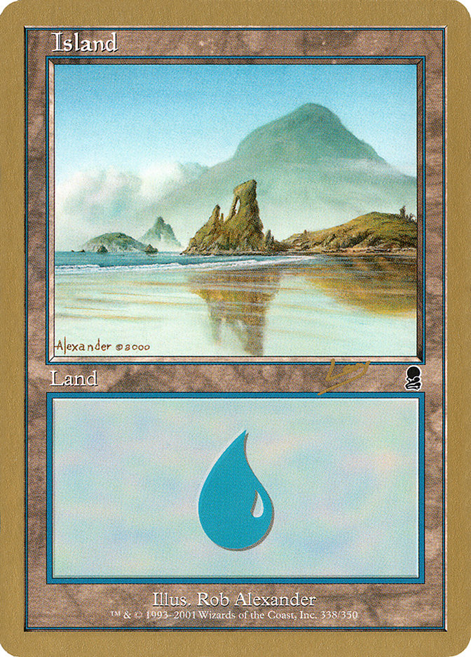 Island (rl338) (Raphael Levy) [World Championship Decks 2002] | Exor Games Bridgewater