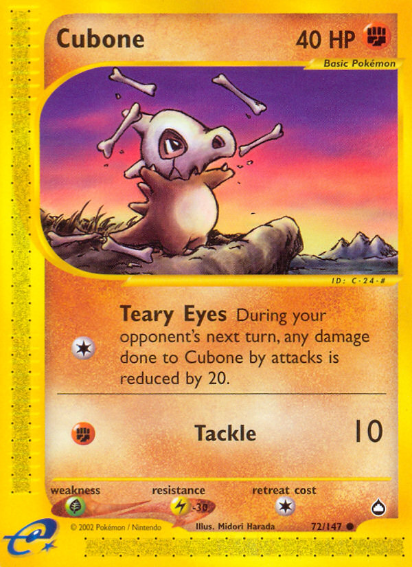 Cubone (72/147) [Aquapolis] | Exor Games Bridgewater