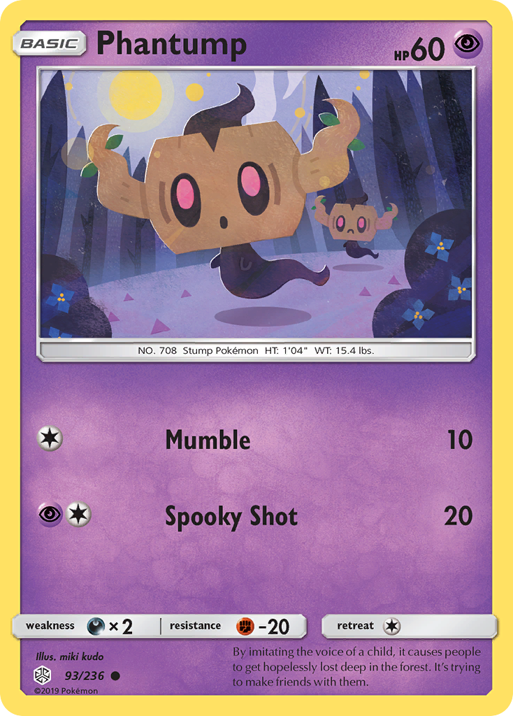 Phantump (93/236) [Sun & Moon: Cosmic Eclipse] | Exor Games Bridgewater