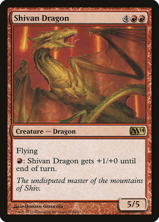 Shivan Dragon [Magic 2014] | Exor Games Bridgewater