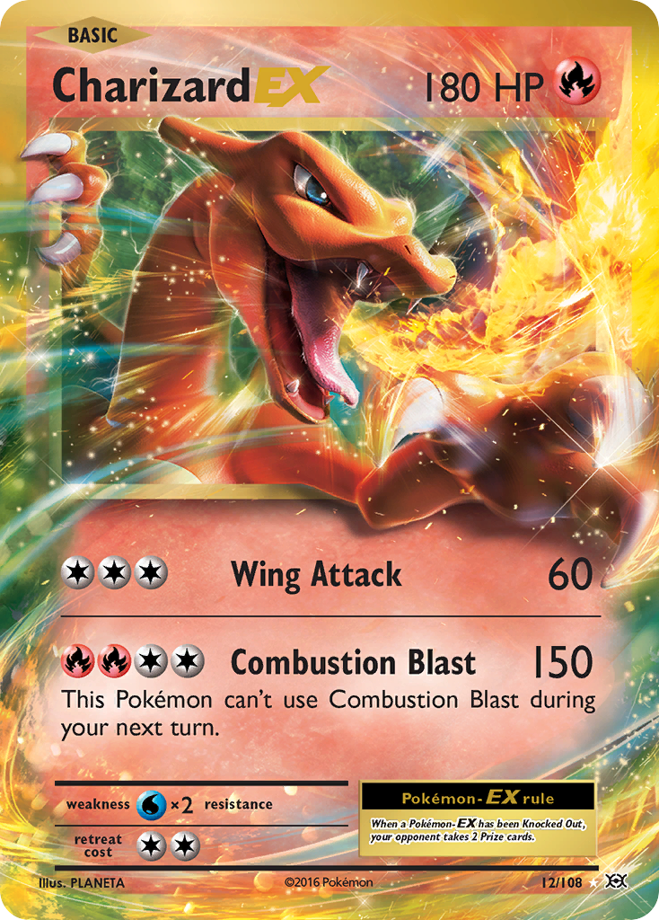 Charizard EX (12/108) [XY: Evolutions] | Exor Games Bridgewater