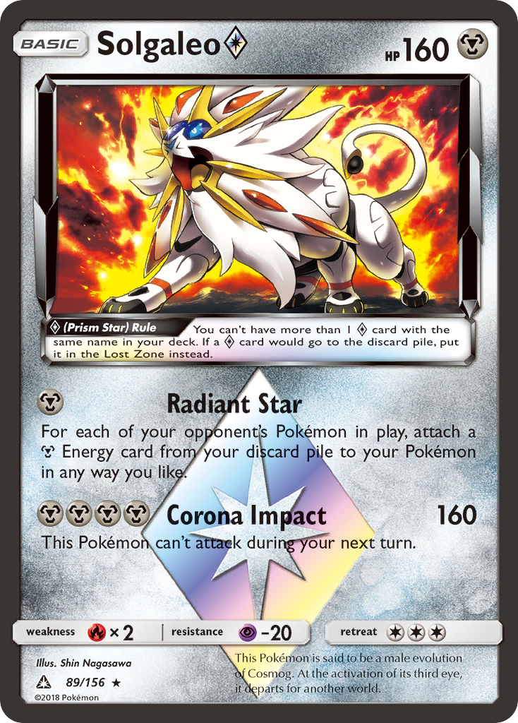 Solgaleo (89/156) (Prism Star) [Sun & Moon: Ultra Prism] | Exor Games Bridgewater