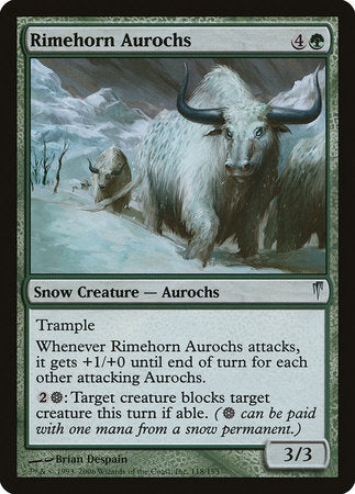 Rimehorn Aurochs [Coldsnap] | Exor Games Bridgewater