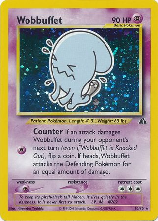 Wobbuffet (16/75) [Neo Discovery Unlimited] | Exor Games Bridgewater