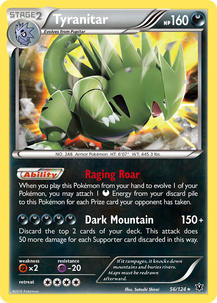 Tyranitar (56/124) [XY: Fates Collide] | Exor Games Bridgewater