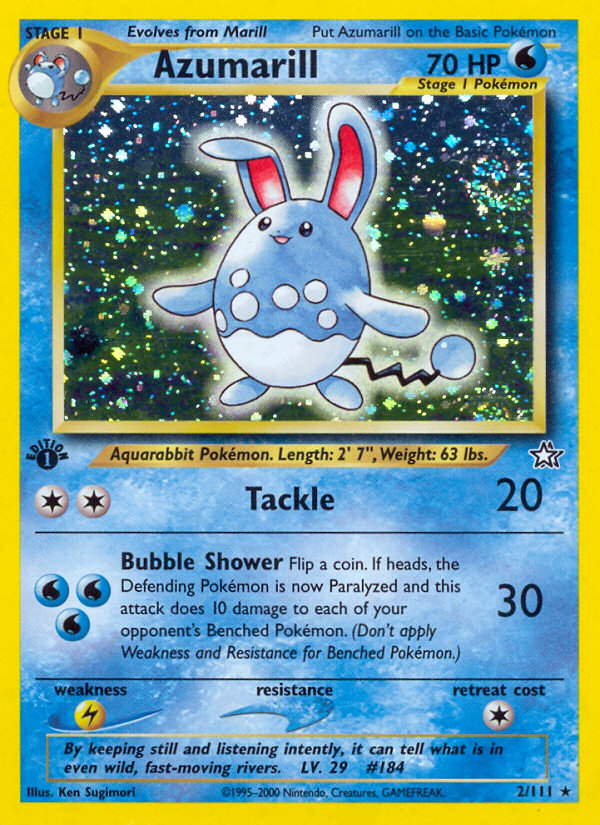 Azumarill (2/111) [Neo Genesis 1st Edition] | Exor Games Bridgewater