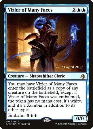 Vizier of Many Faces [Amonkhet Promos] | Exor Games Bridgewater