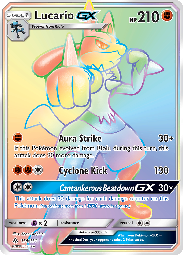 Lucario GX (135/131) [Sun & Moon: Forbidden Light] | Exor Games Bridgewater