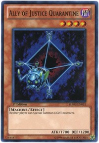 Ally of Justice Quarantine [HA03-EN051] Super Rare | Exor Games Bridgewater