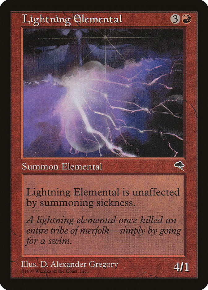 Lightning Elemental [Tempest] | Exor Games Bridgewater