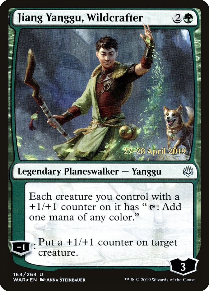 Jiang Yanggu, Wildcrafter  [War of the Spark Prerelease Promos] | Exor Games Bridgewater