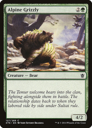 Alpine Grizzly [Khans of Tarkir] | Exor Games Bridgewater