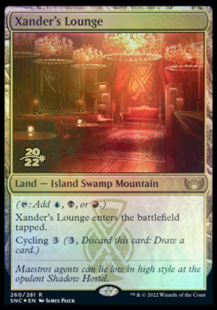 Xander's Lounge [Streets of New Capenna Prerelease Promos] | Exor Games Bridgewater