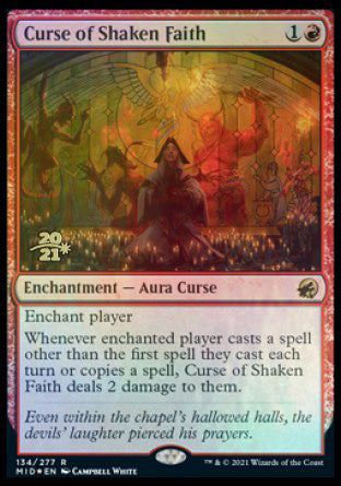 Curse of Shaken Faith [Innistrad: Midnight Hunt Prerelease Promos] | Exor Games Bridgewater