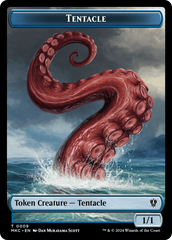 Tentacle // Koma's Coil Double-Sided Token [Murders at Karlov Manor Commander Tokens] | Exor Games Bridgewater