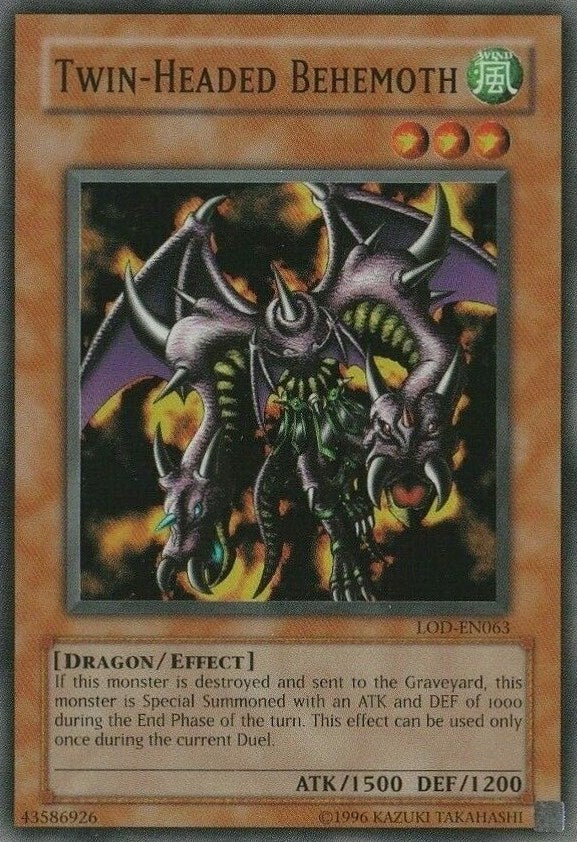 Twin-Headed Behemoth [LOD-EN063] Super Rare | Exor Games Bridgewater