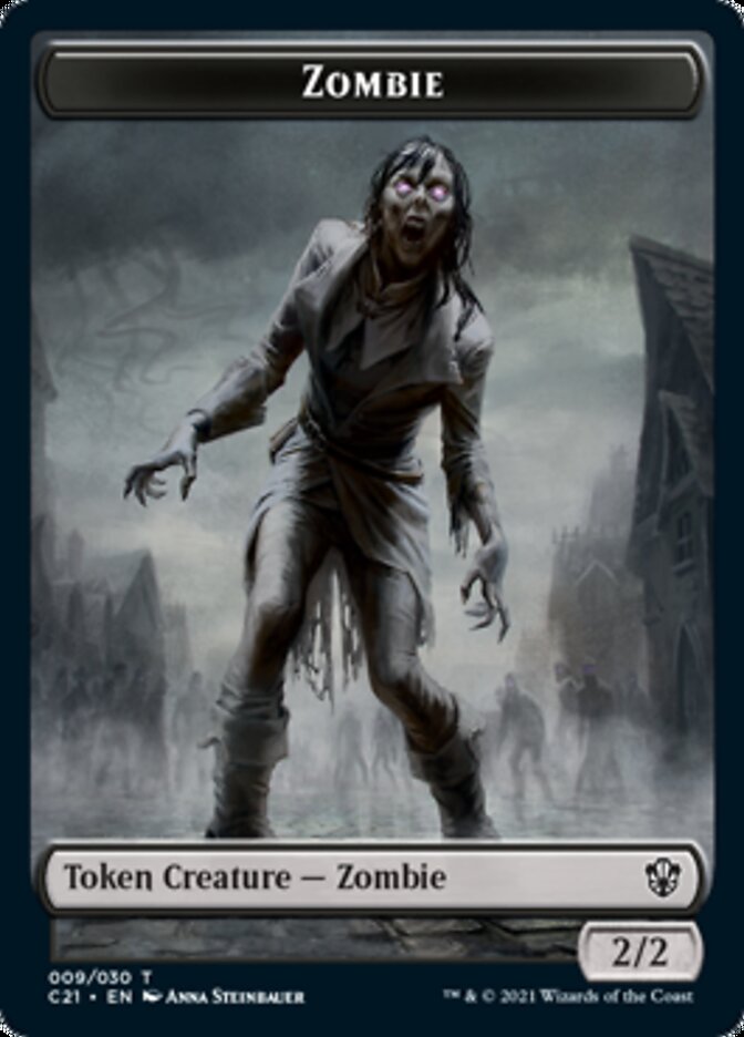 Zombie // Spirit Token [Commander 2021 Tokens] | Exor Games Bridgewater