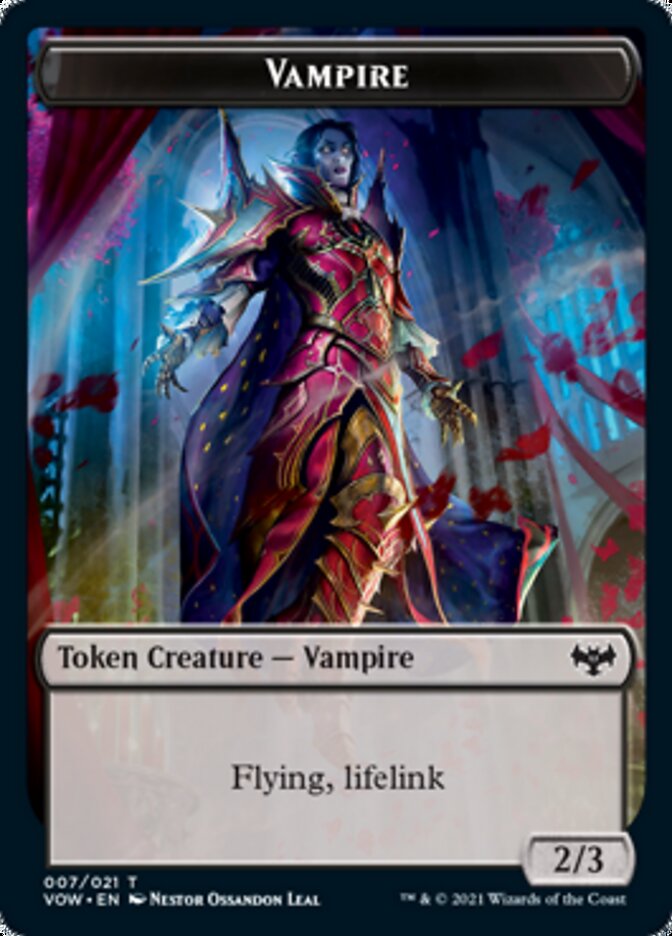 Vampire Token (007) [Innistrad: Crimson Vow Tokens] | Exor Games Bridgewater