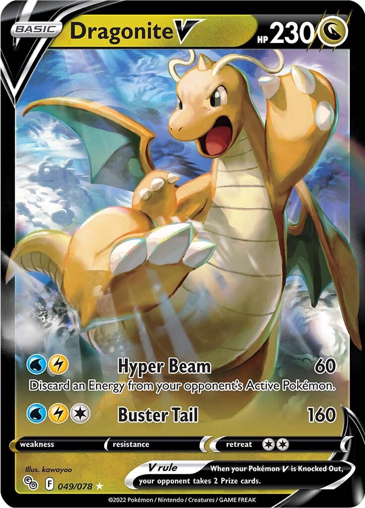 Dragonite V (049/078) [Pokémon GO] | Exor Games Bridgewater