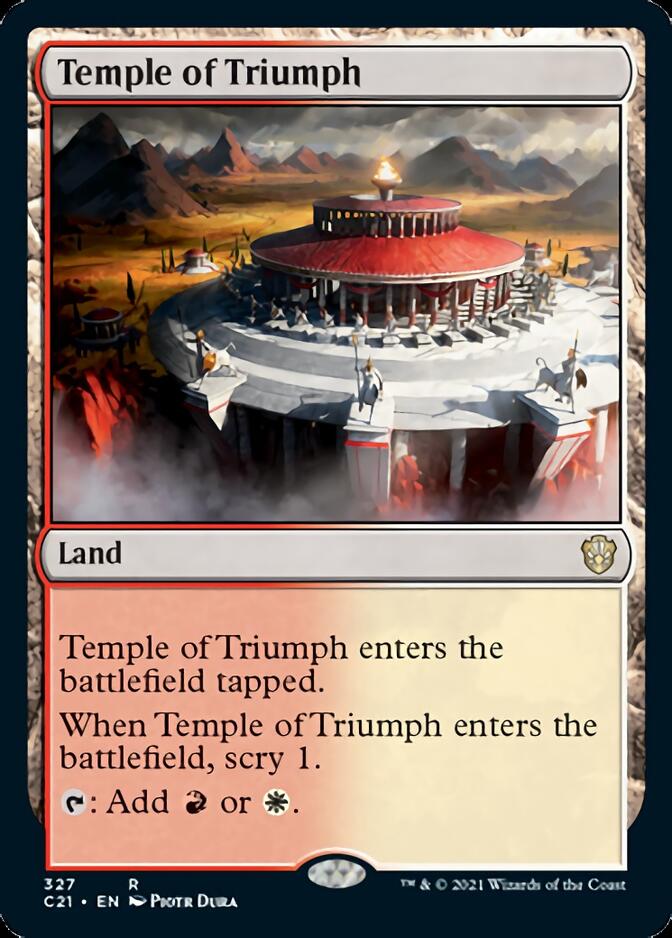 Temple of Triumph [Commander 2021] | Exor Games Bridgewater