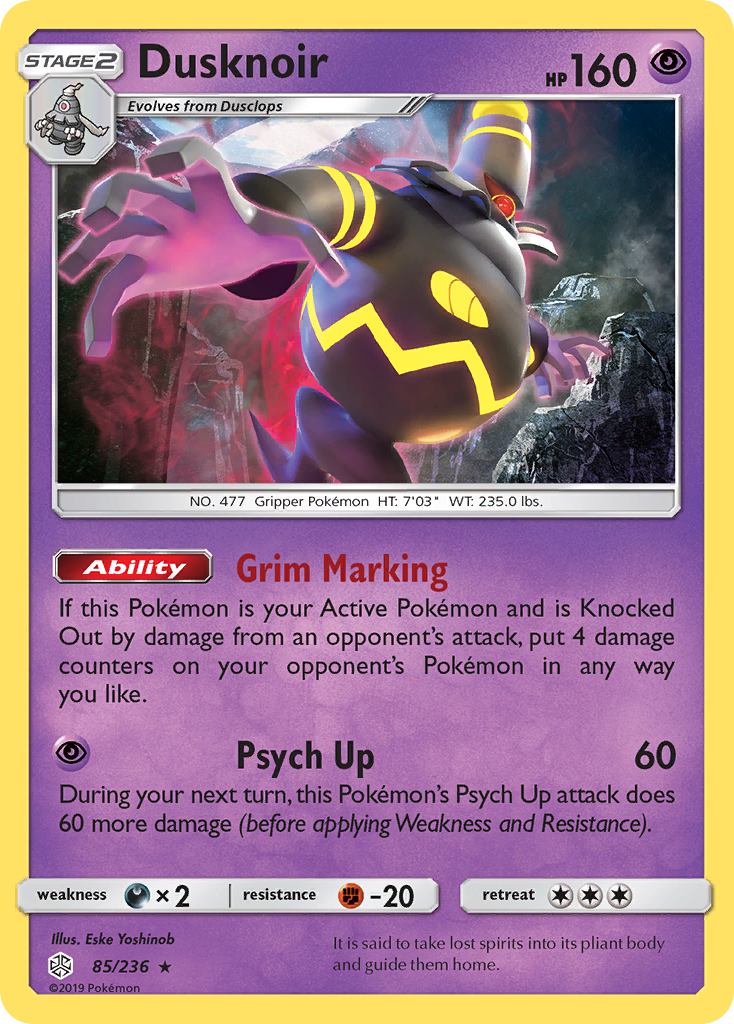 Dusknoir (85/236) [Sun & Moon: Cosmic Eclipse] | Exor Games Bridgewater