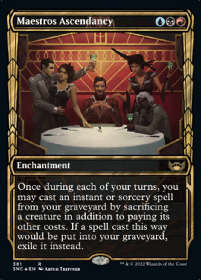 Maestros Ascendancy (Showcase Golden Age Gilded Foil) [Streets of New Capenna] | Exor Games Bridgewater