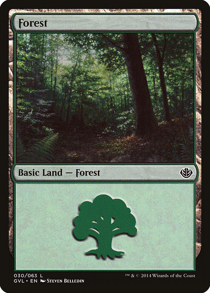 Forest (30) (Garruk vs. Liliana) [Duel Decks Anthology] | Exor Games Bridgewater