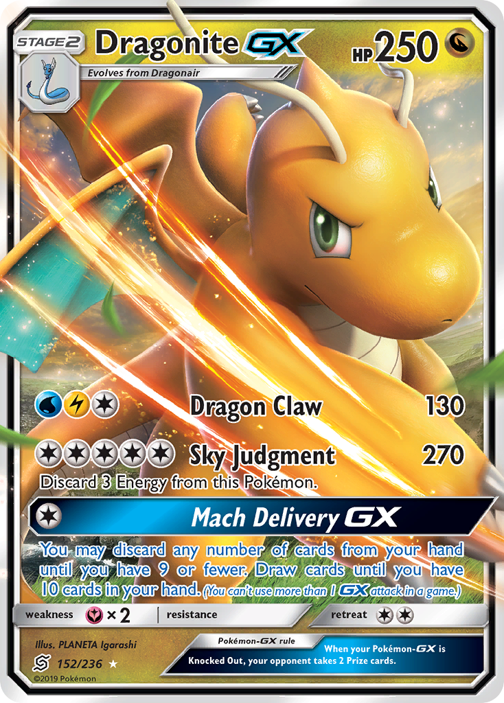 Dragonite GX (152/236) [Sun & Moon: Unified Minds] | Exor Games Bridgewater