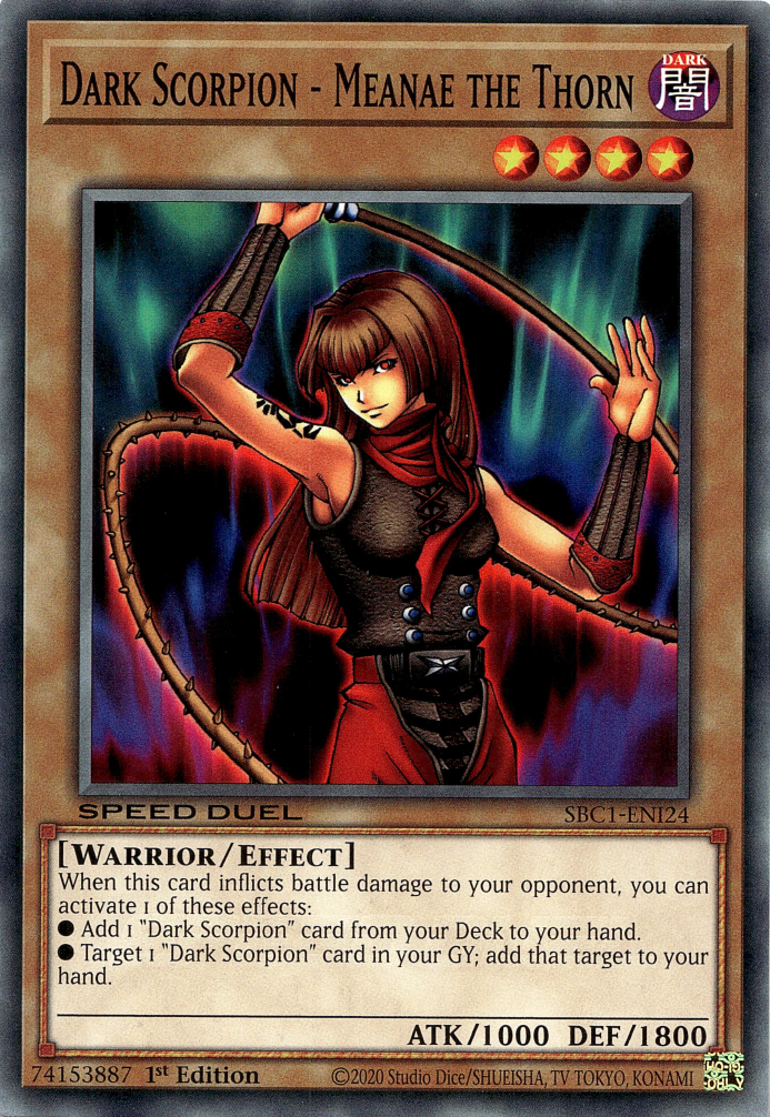 Dark Scorpion - Meanae the Thorn [SBC1-ENI24] Common | Exor Games Bridgewater