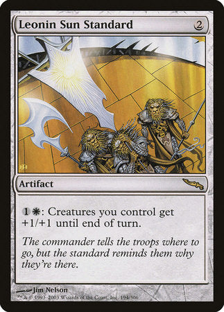 Leonin Sun Standard [Mirrodin] | Exor Games Bridgewater